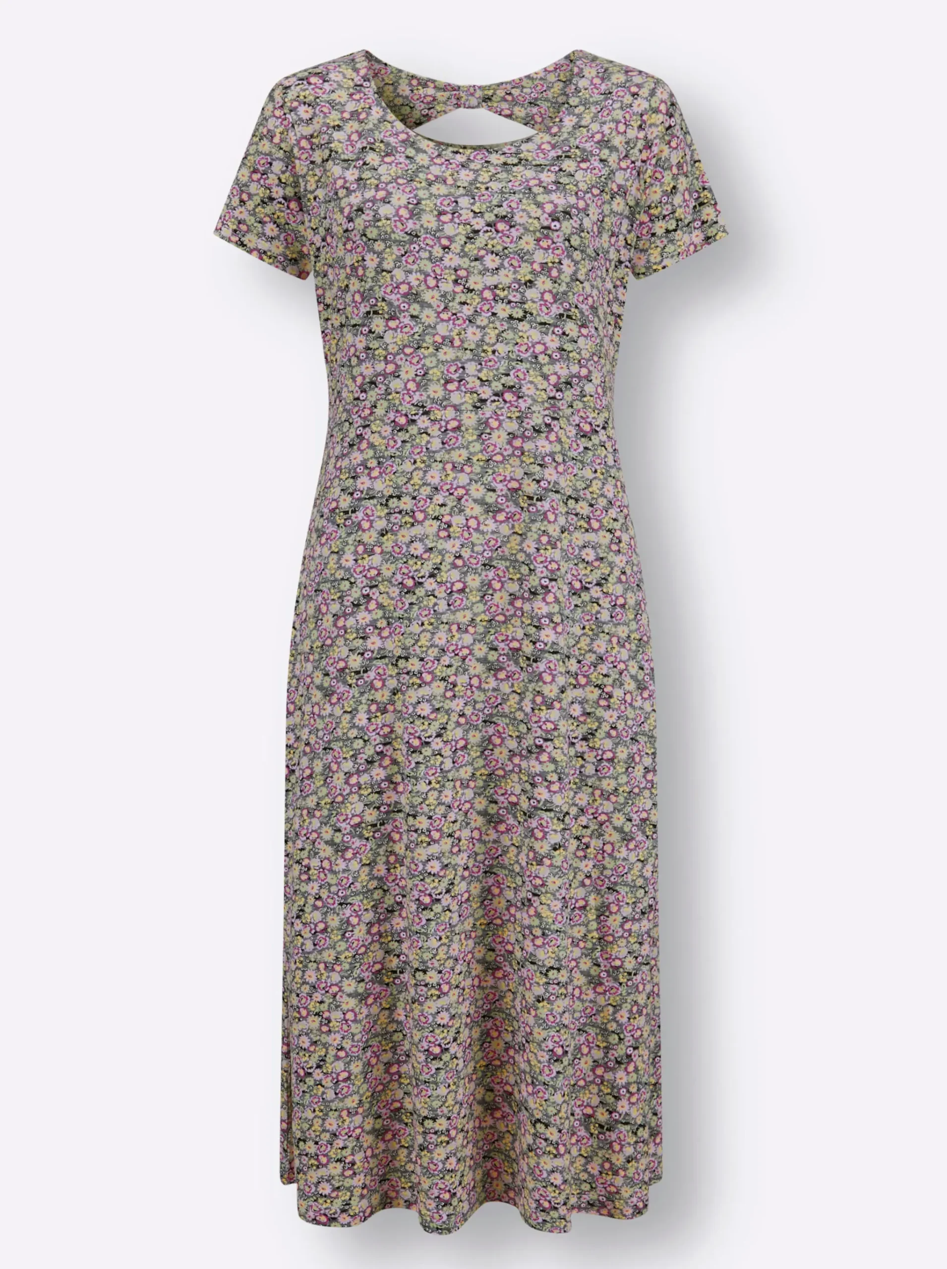 Jerseykleid mit Rücken-Ausschnitt