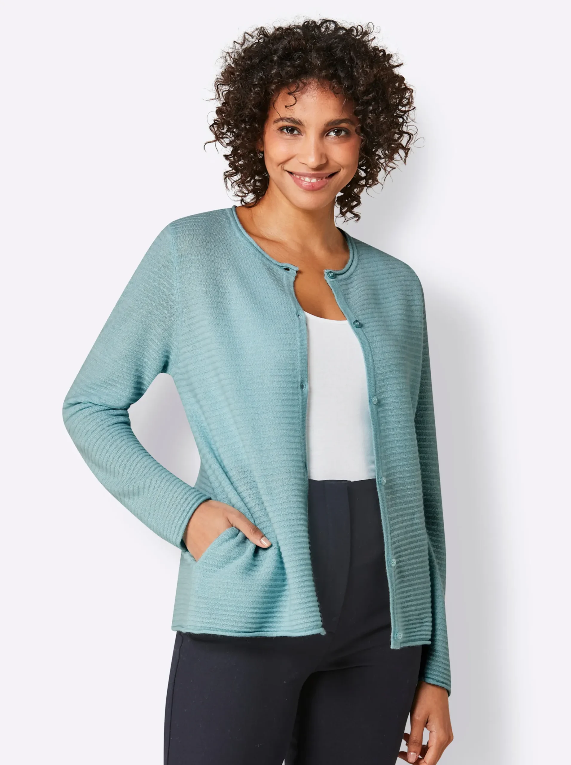 Kaschmir-Strickjacke