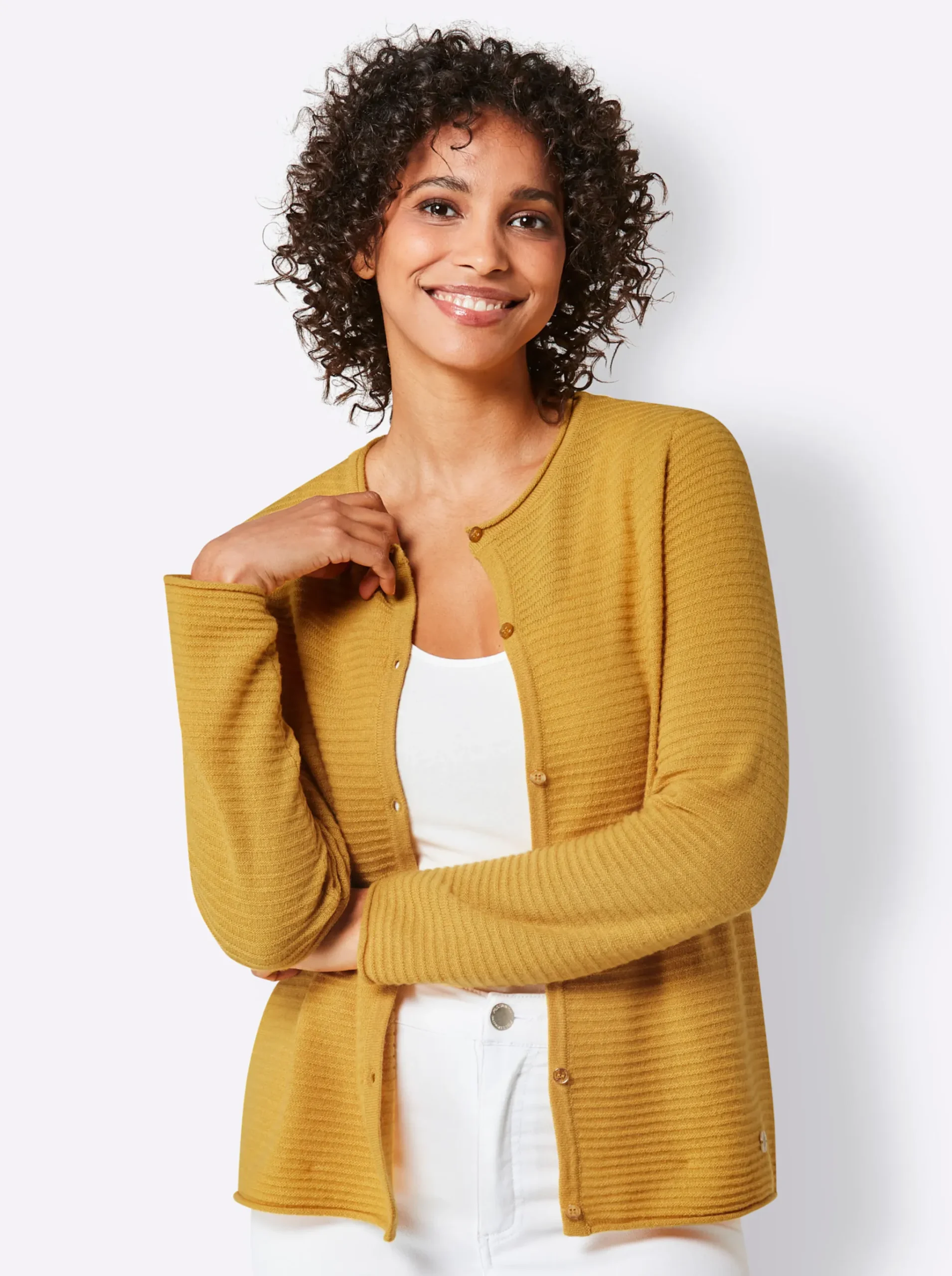 Kaschmir-Strickjacke
