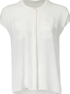 Kurzarm-Bluse in Oversize-Passform