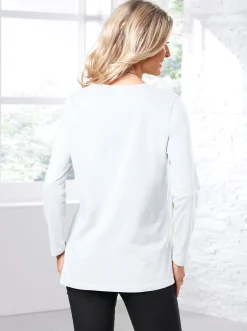 Langarmshirt in weiter Form
