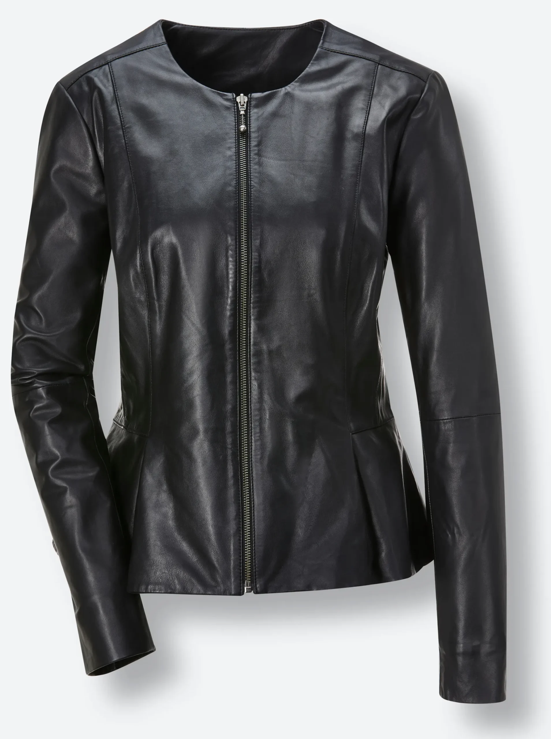 Lederblazer mit Schößchen