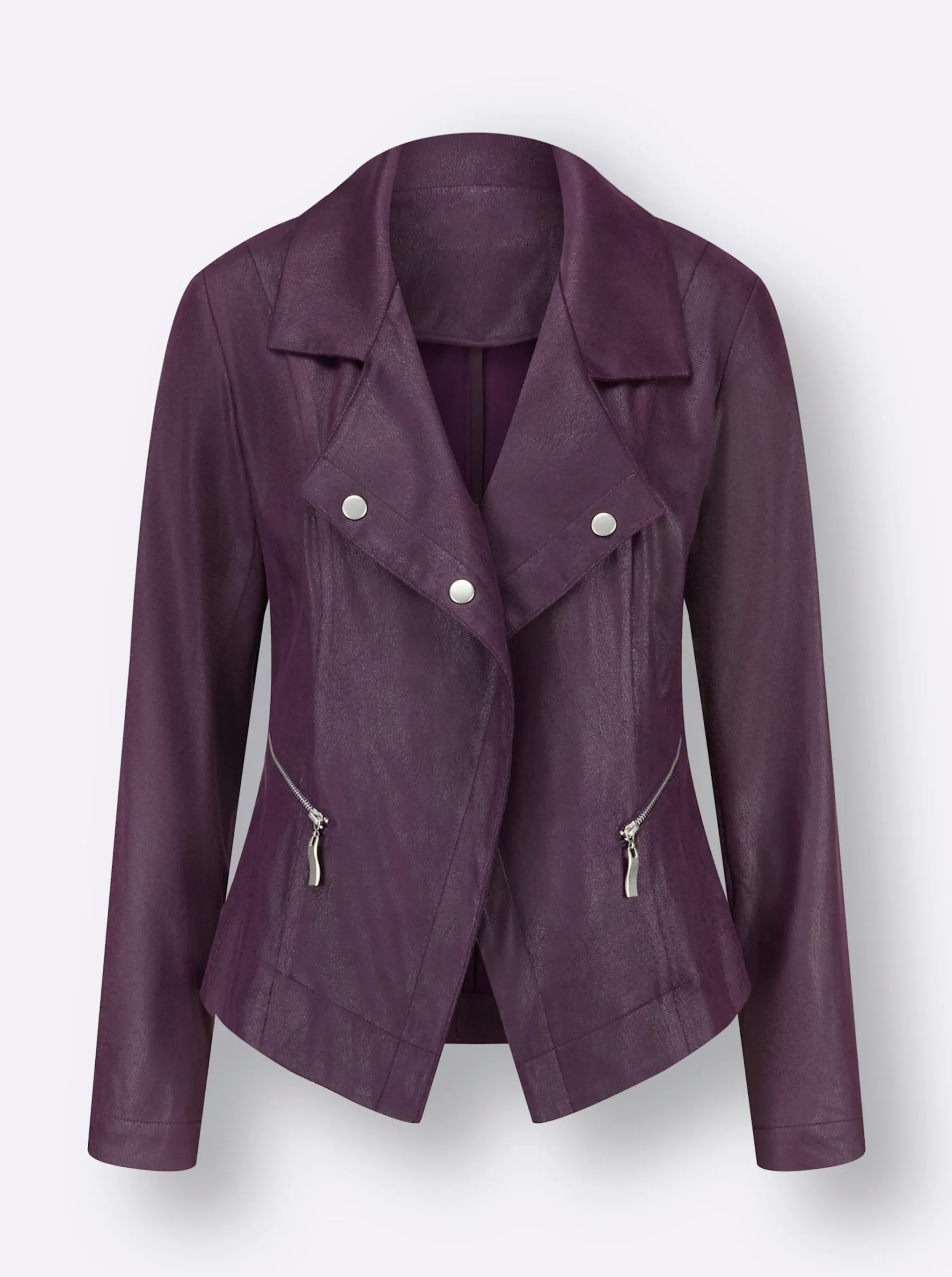 Lederimitat-Blazer