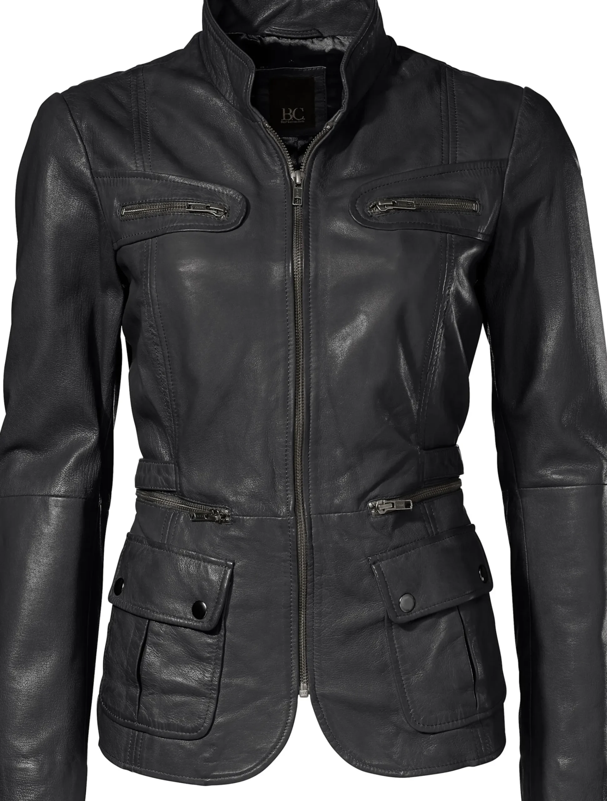 Leder-Jacke