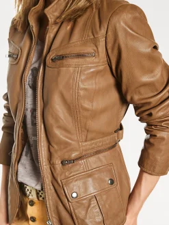 Leder-Jacke