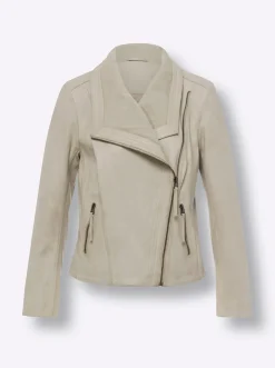 Lederjacke in taillierter Schnittform