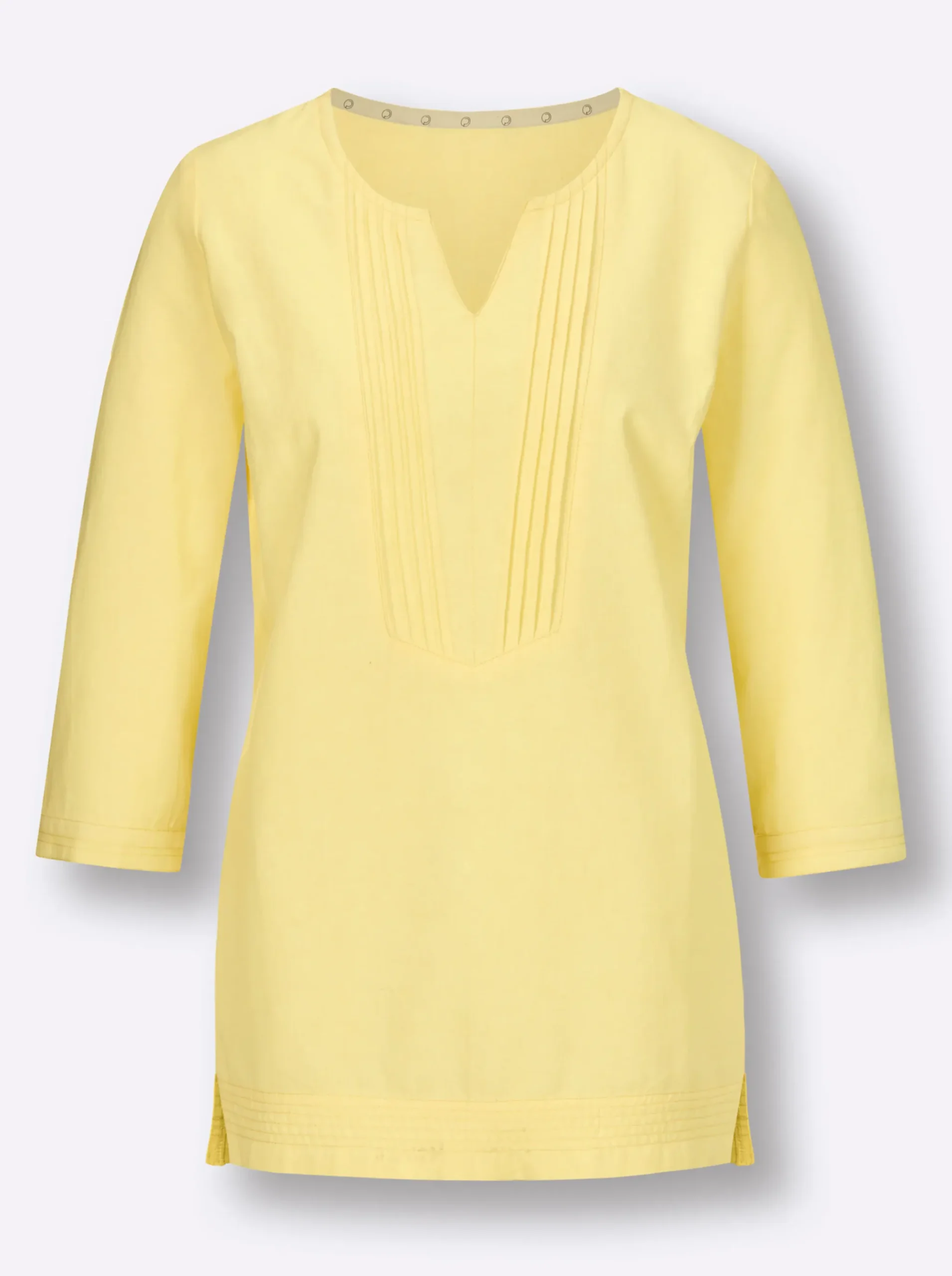 Leinenbluse im Tunika-Stil