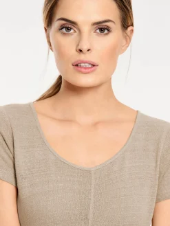 Longshirt aus Bourette-Seide