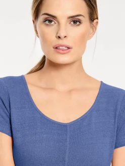 Longshirt aus Bourette-Seide