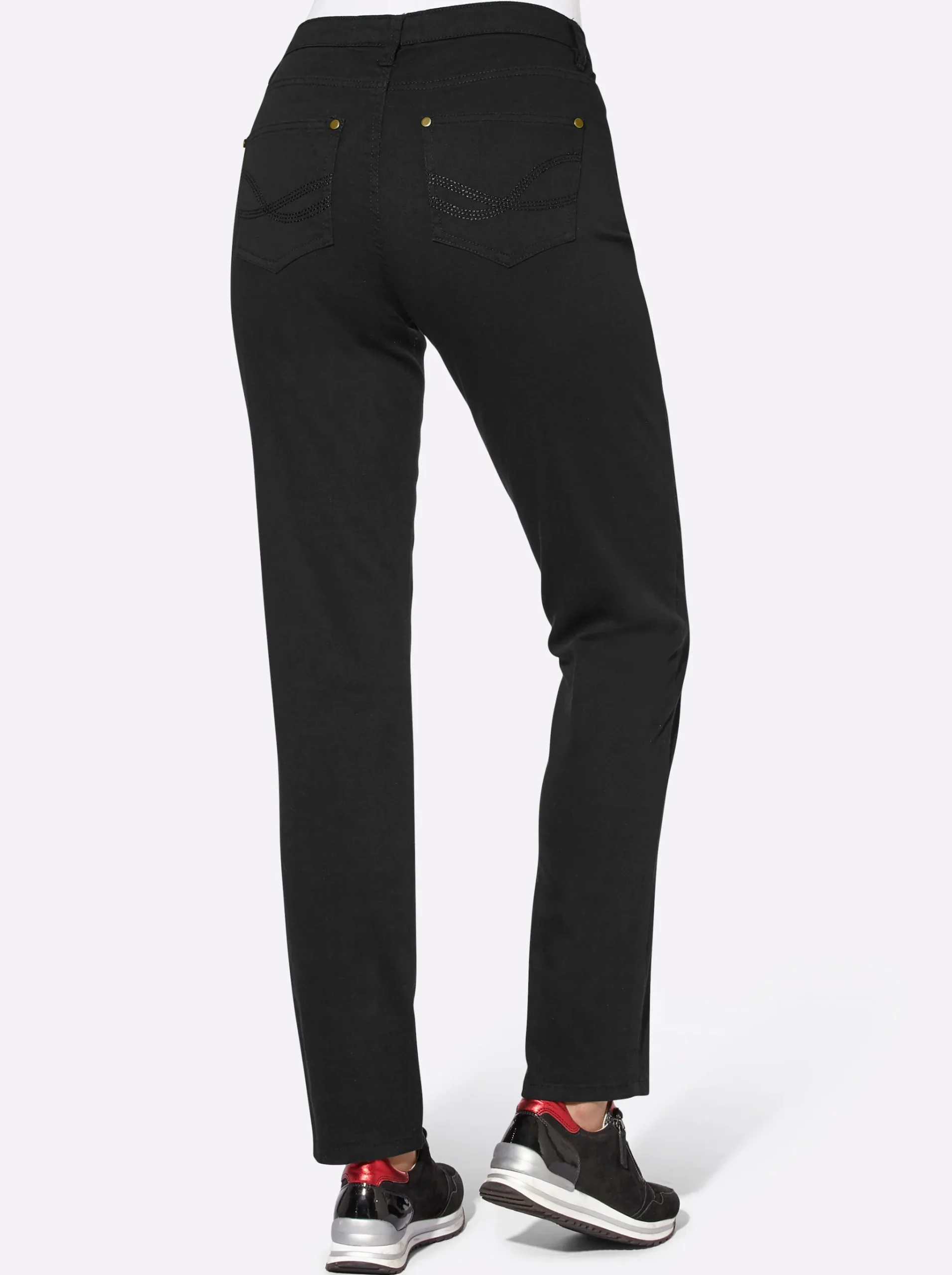 5-Pocket-Jeans mit bestickten Gesäßtaschen
