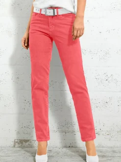5-Pocket-Jeans mit bestickten Gesäßtaschen