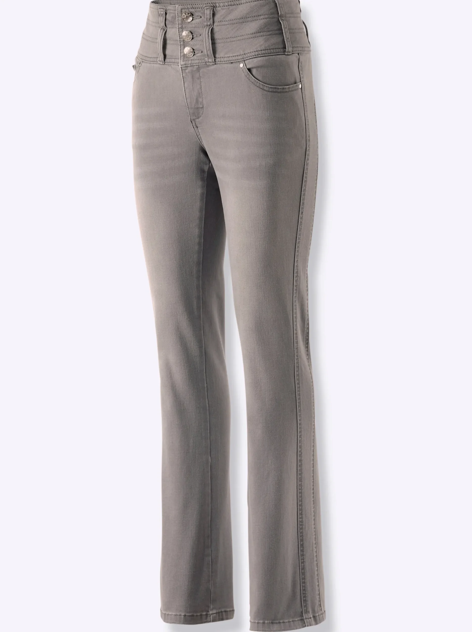 5-Pocket-Jeans mit dezent ausgestelltem Bein