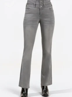 5-Pocket-Jeans mit dezent ausgestelltem Bein