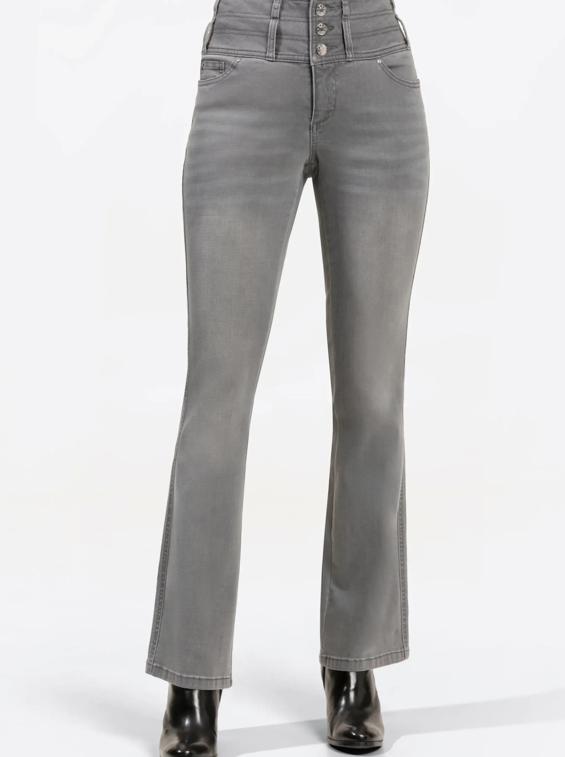 5-Pocket-Jeans mit dezent ausgestelltem Bein