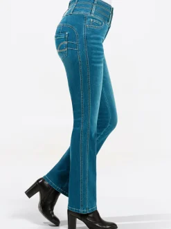 5-Pocket-Jeans mit dezent ausgestelltem Bein