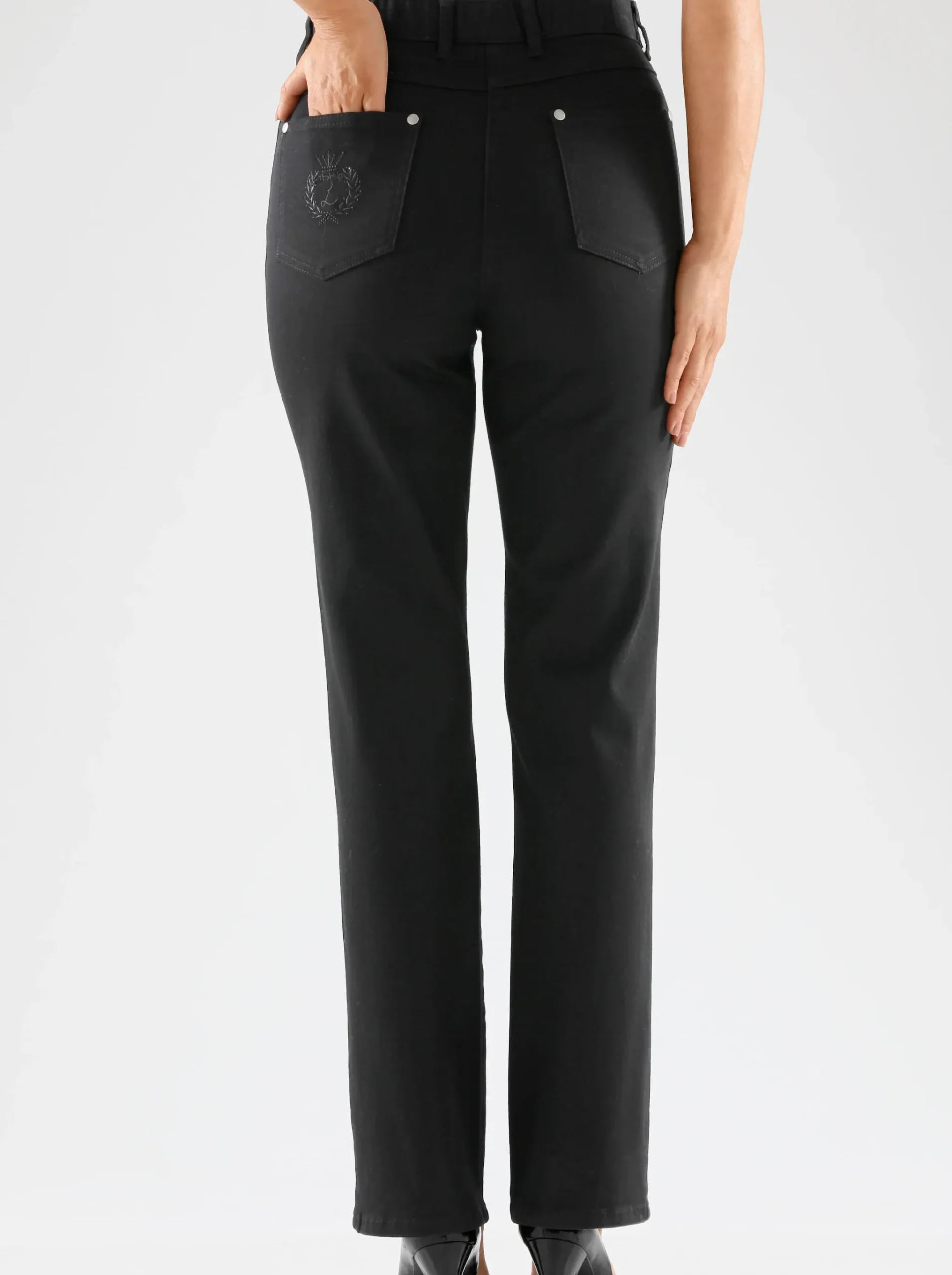 5-Pocket-Jeans mit innenliegendem Dehnbund