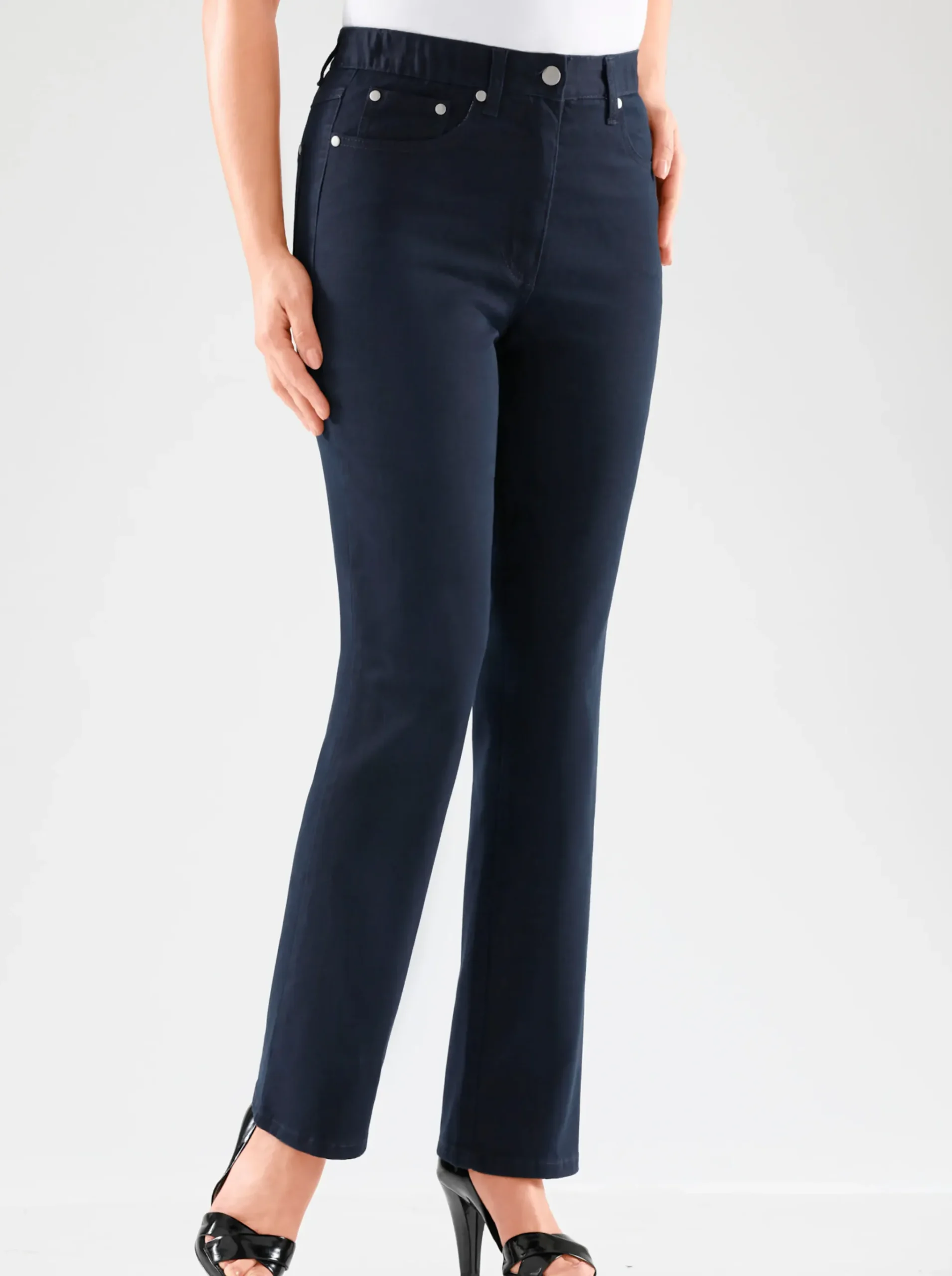 5-Pocket-Jeans mit innenliegendem Dehnbund