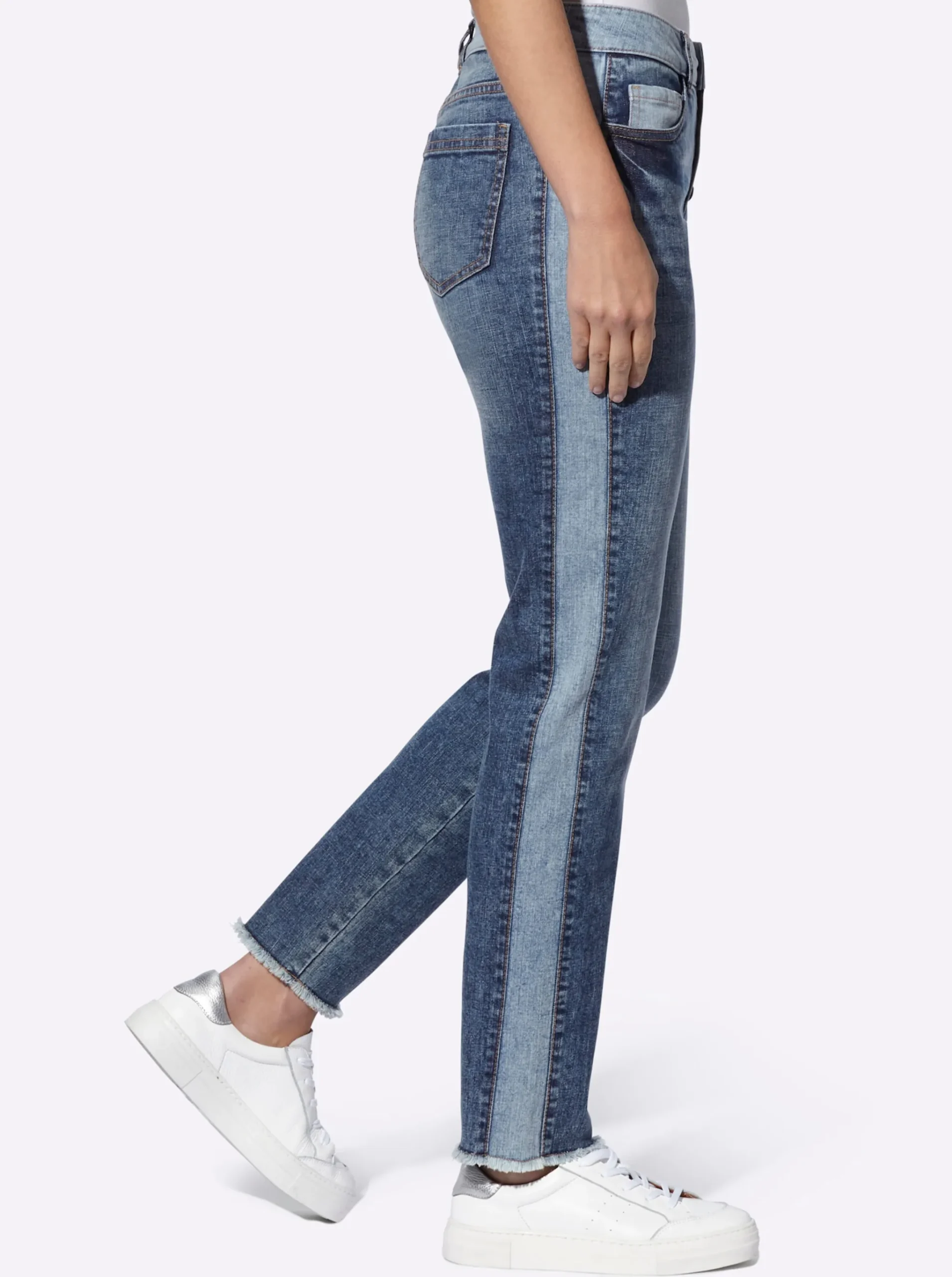 5-Pocket-Jeans mit Kontraststreifen