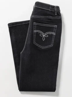 5-Pocket-Jeans mit Stickerei-Motiv