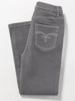 5-Pocket-Jeans mit Stickerei-Motiv