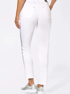 5-Pocket-Jeans mit streckenden Galonstreifen