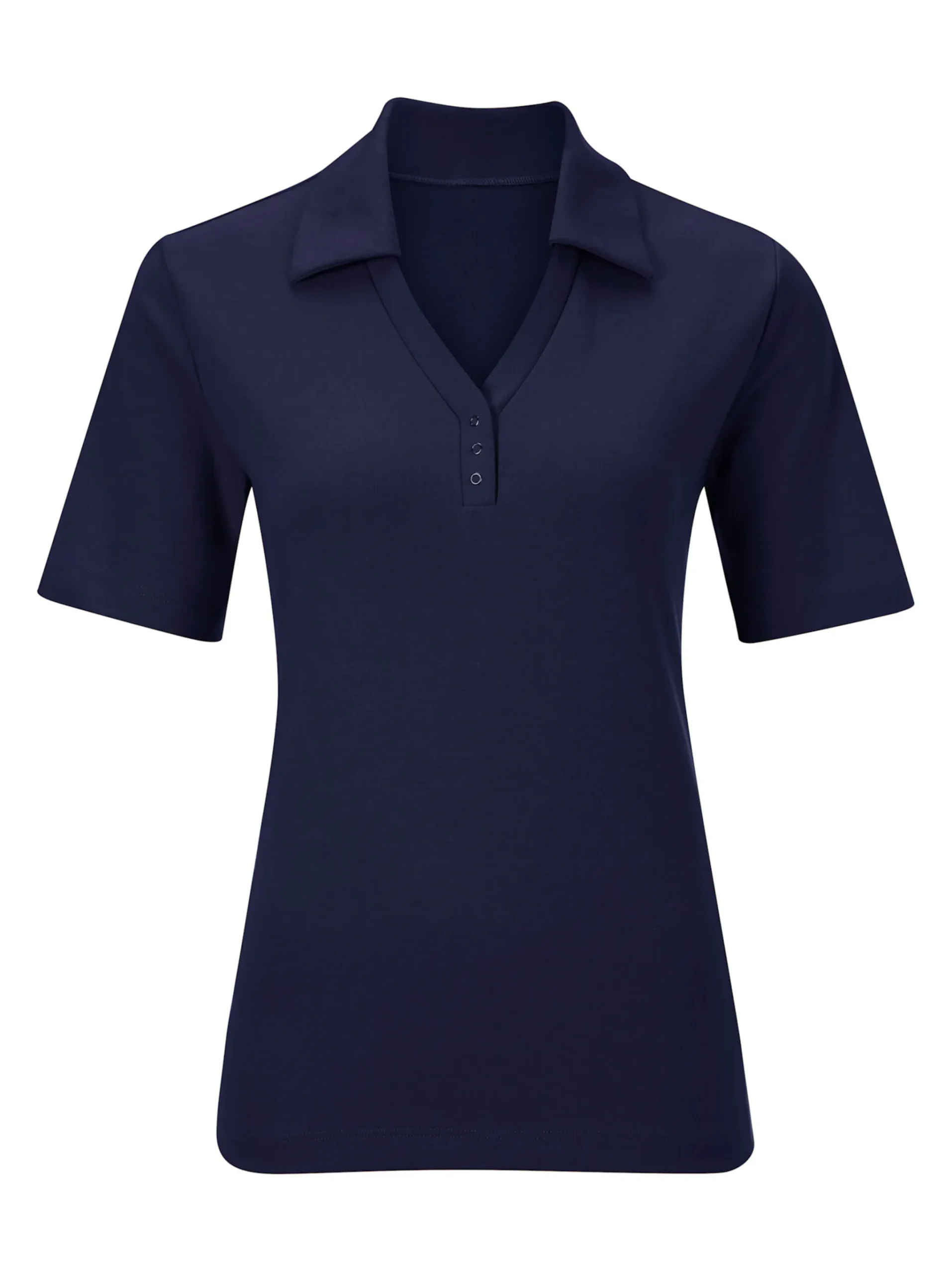 Poloshirt mit Druckknopf-Leiste