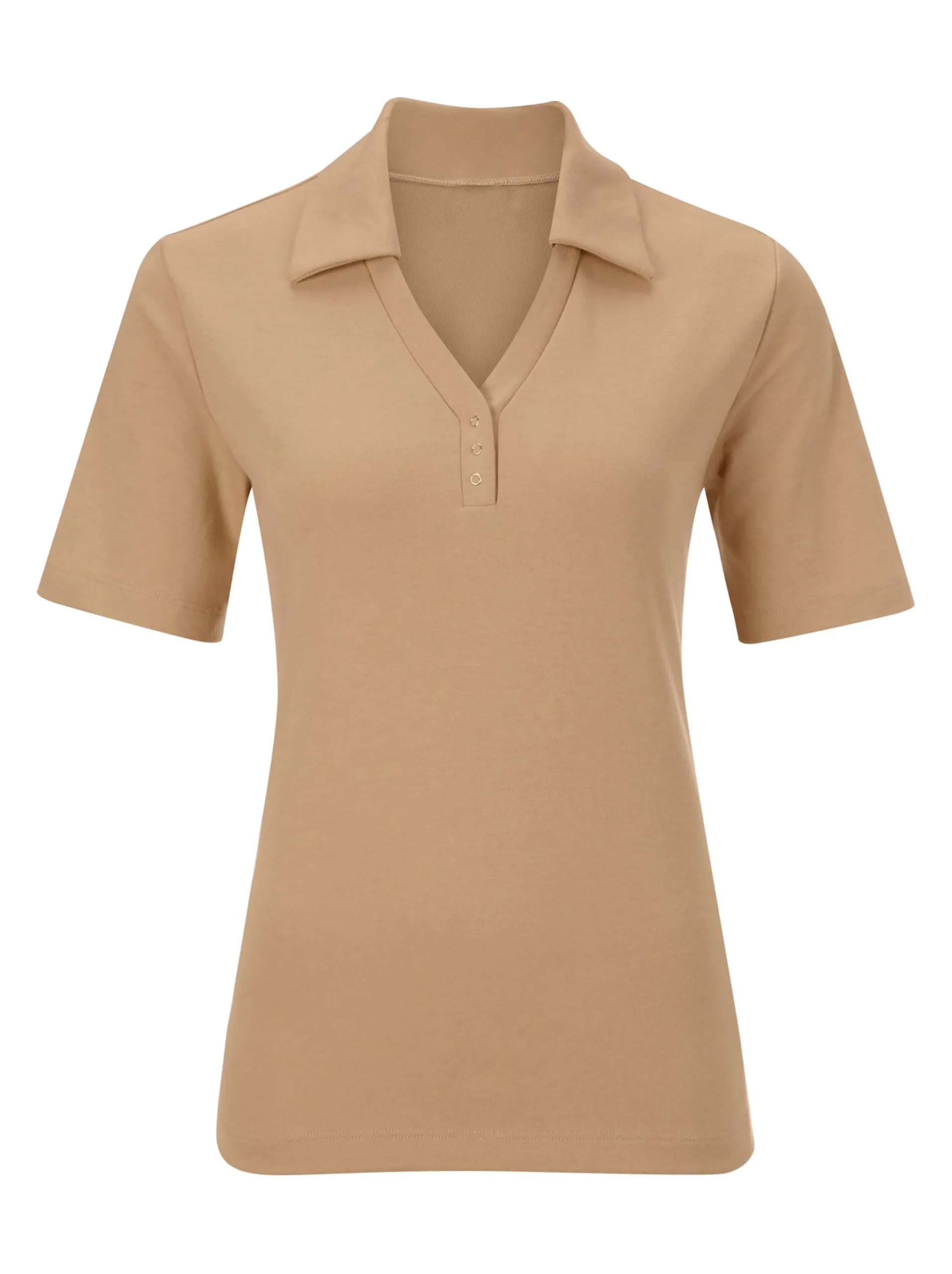 Poloshirt mit Druckknopf-Leiste