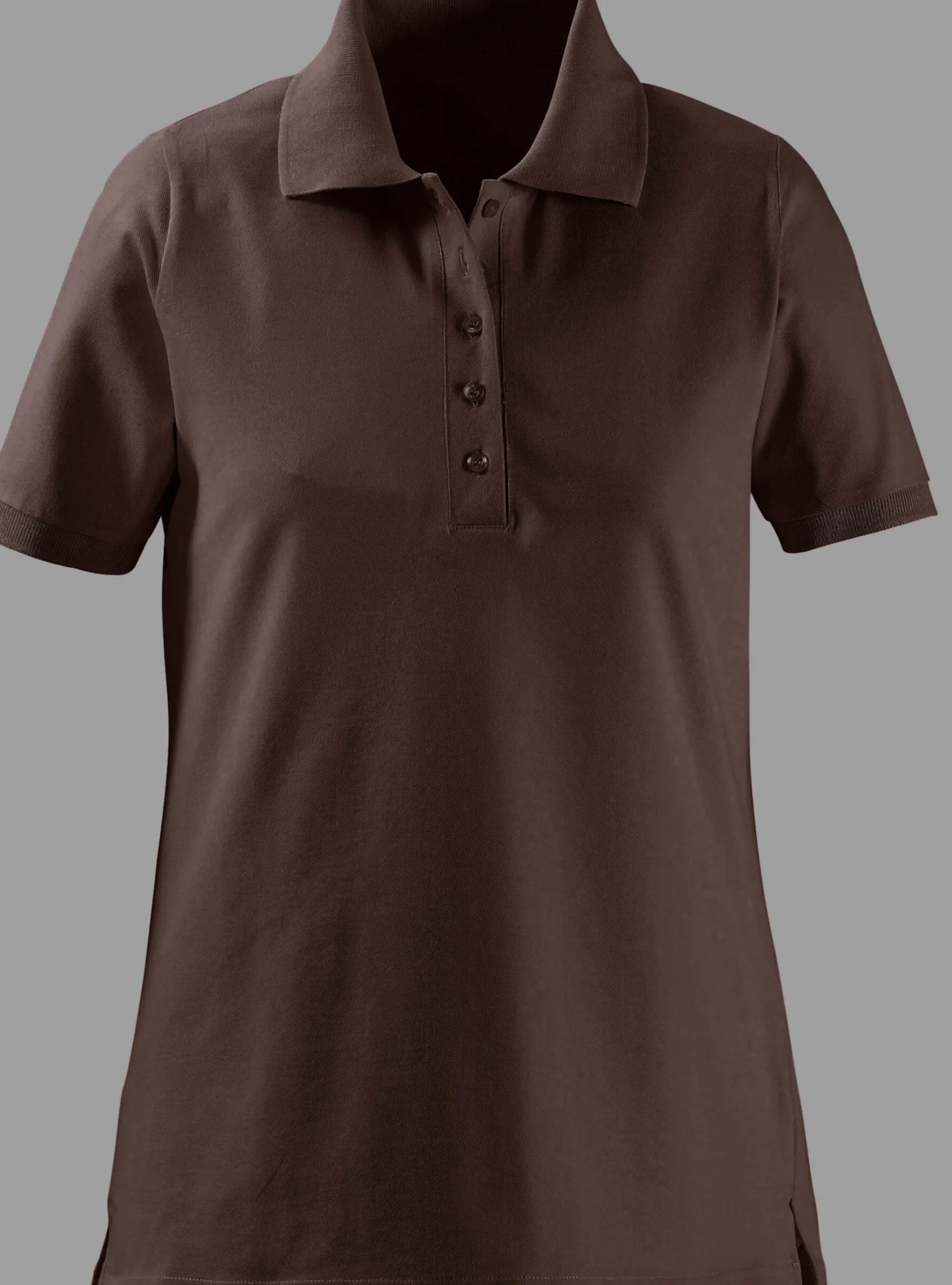 Poloshirt mit Seitenschlitzen