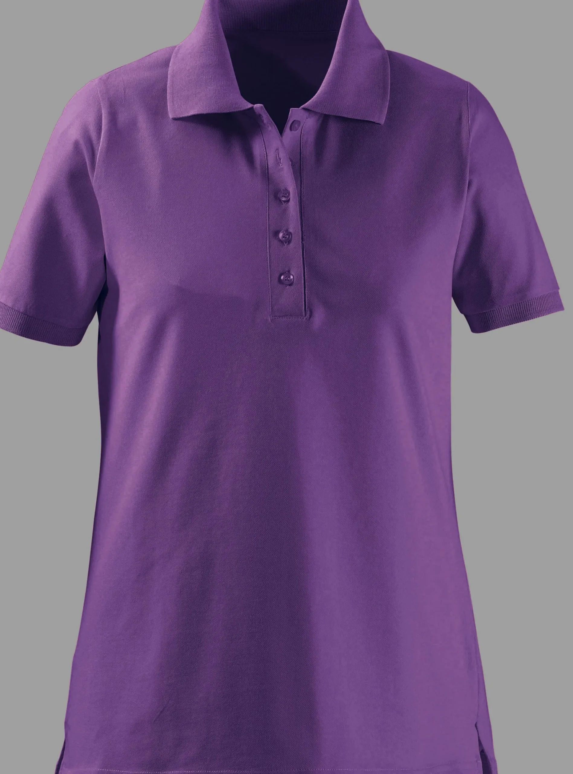 Poloshirt mit Seitenschlitzen