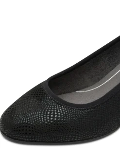 Pumps mit Reptil-Prägung