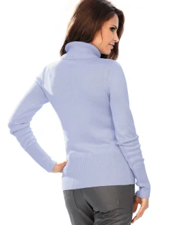 Rollkragenpullover mit Kaschmir-Anteil
