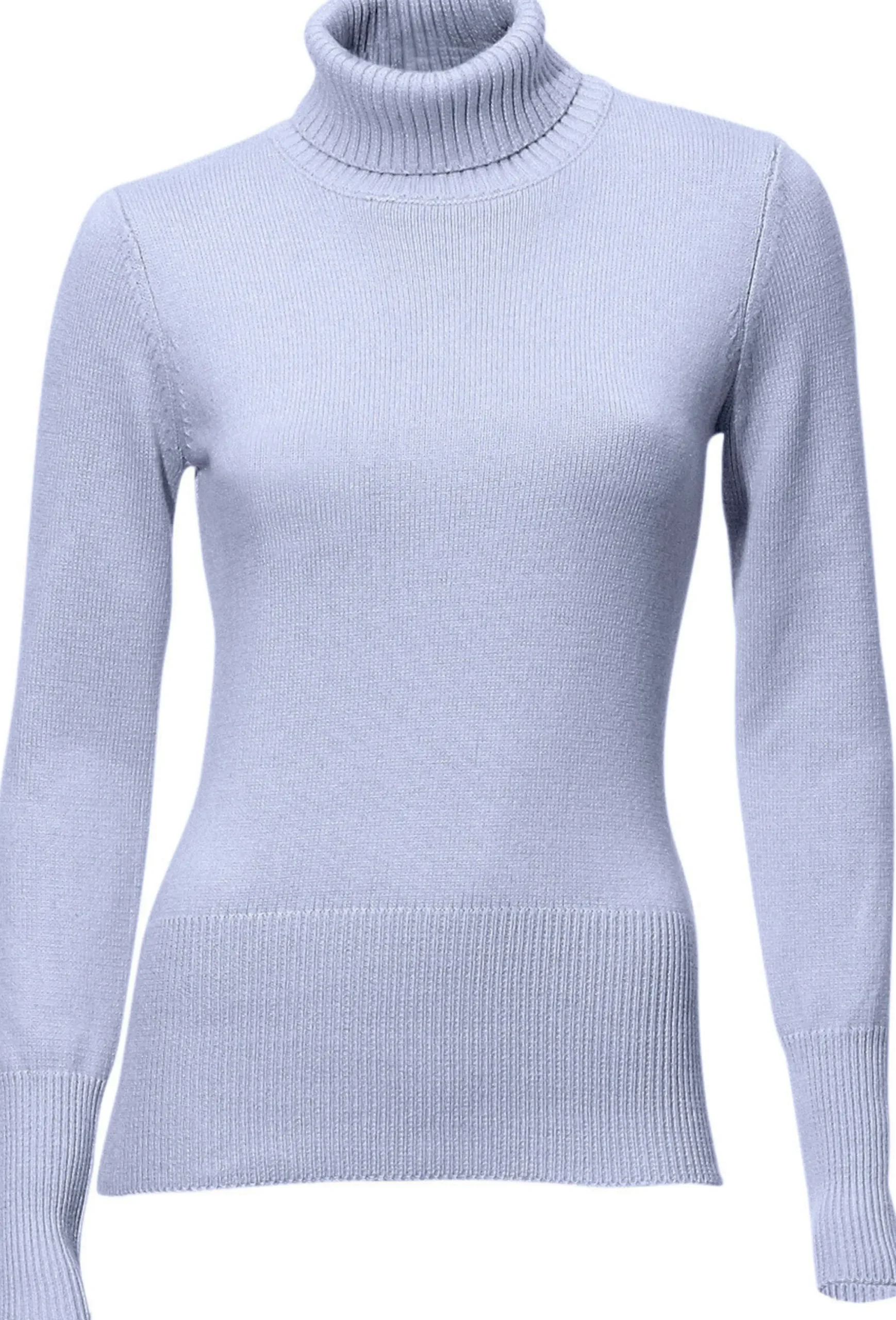 Rollkragenpullover mit Kaschmir-Anteil