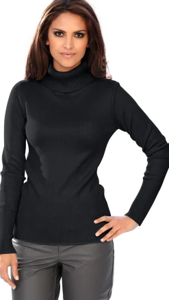 Rollkragenpullover mit Kaschmir-Anteil