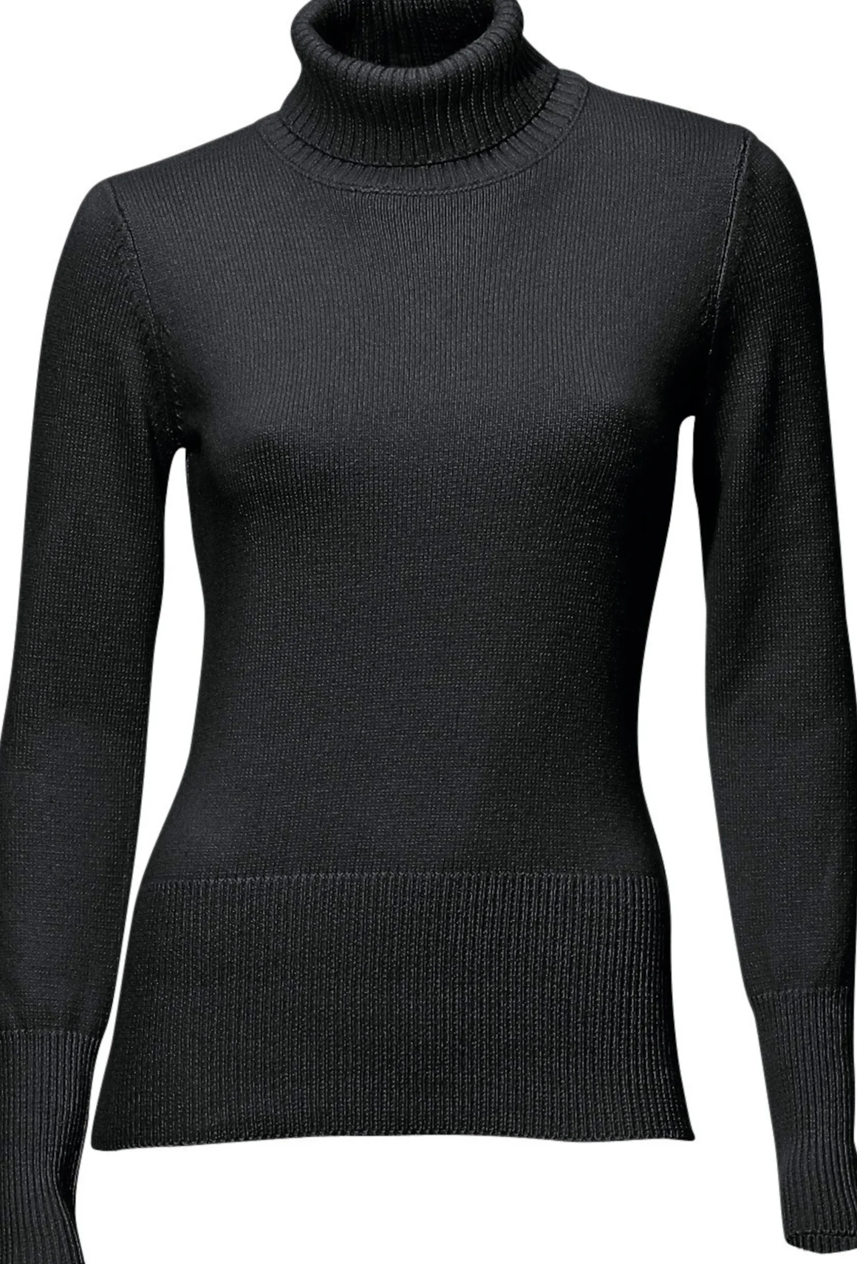 Rollkragenpullover mit Kaschmir-Anteil