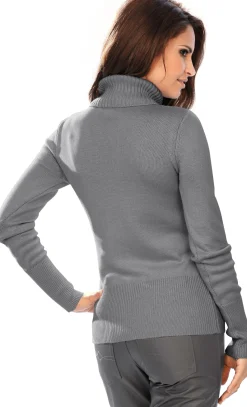 Rollkragenpullover mit Kaschmir-Anteil