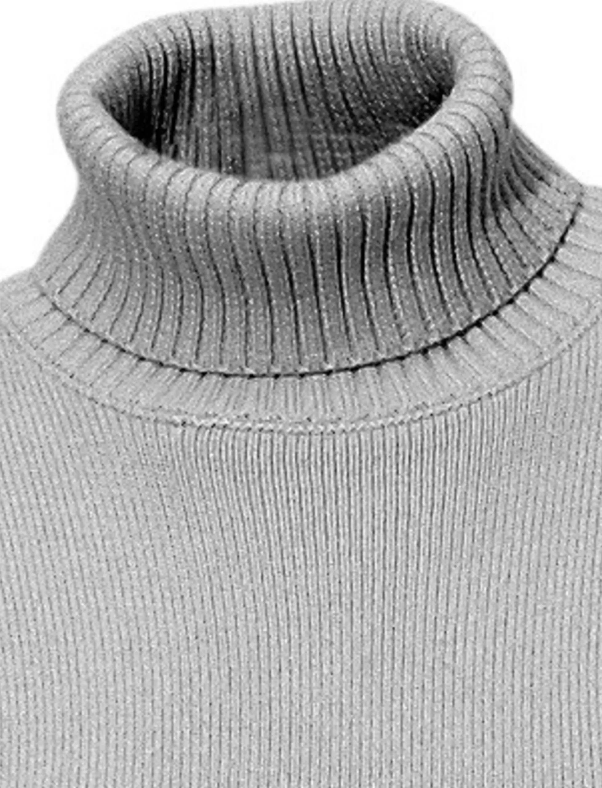Rollkragenpullover mit Kaschmir-Anteil