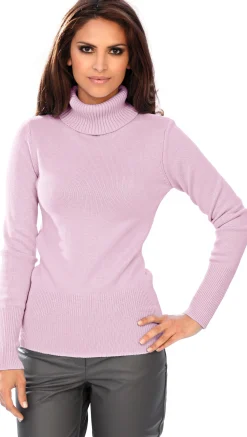 Rollkragenpullover mit Kaschmir-Anteil