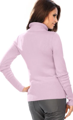 Rollkragenpullover mit Kaschmir-Anteil