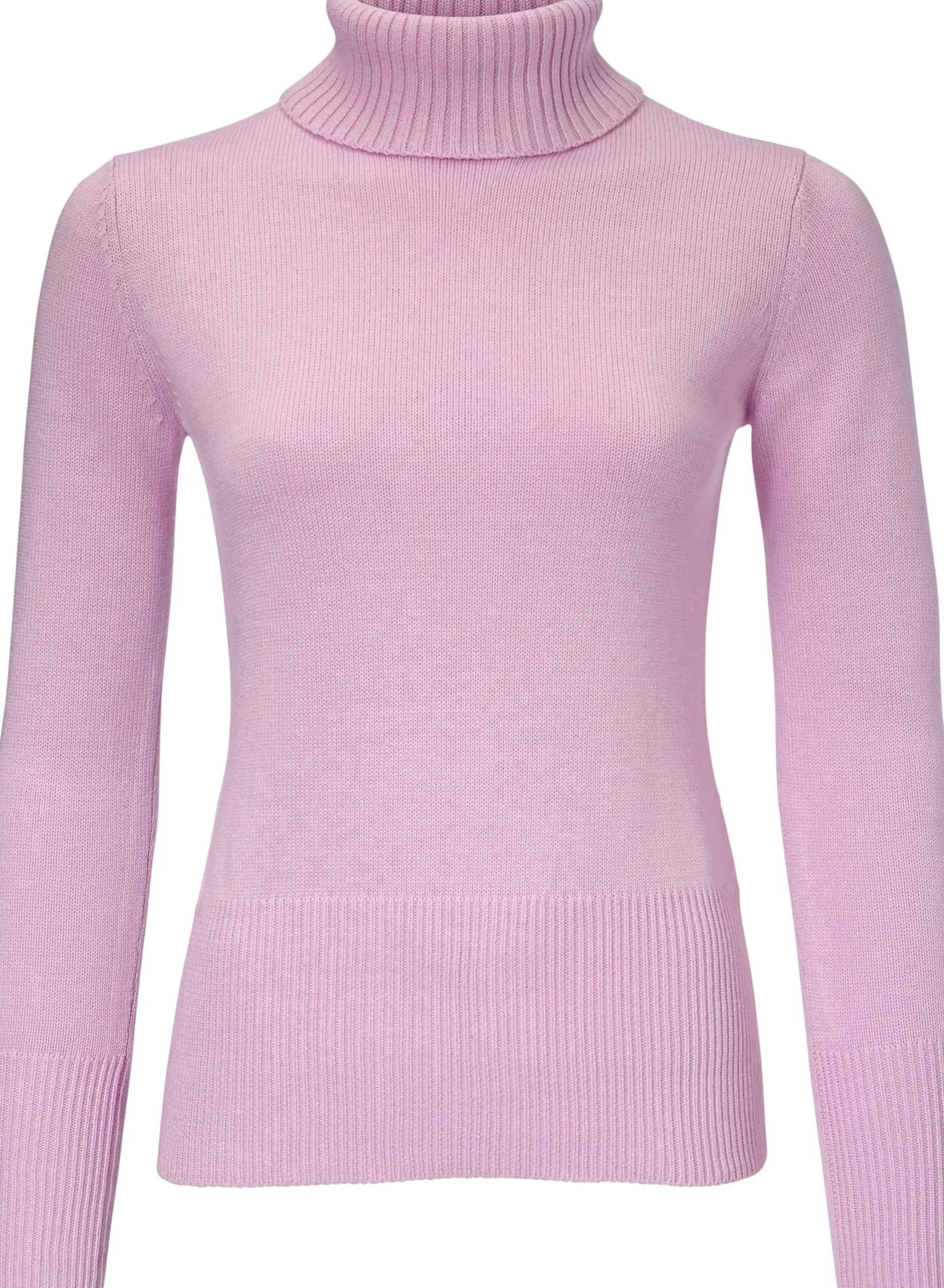 Rollkragenpullover mit Kaschmir-Anteil