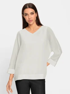 Schlupfbluse mit eingenähtem Top