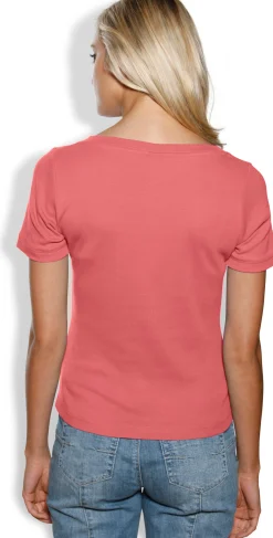 Shirt aus Rippenware