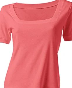 Shirt aus Rippenware