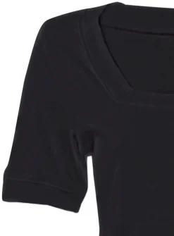 Shirt aus Rippenware