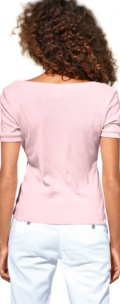 Shirt aus Rippenware