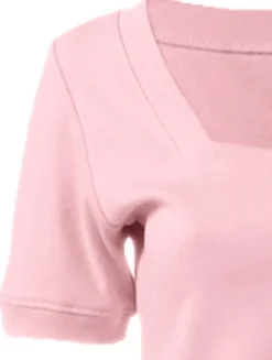 Shirt aus Rippenware