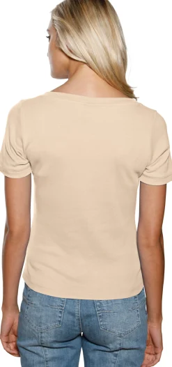 Shirt aus Rippenware