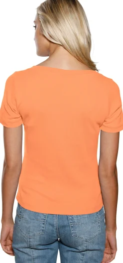 Shirt aus Rippenware