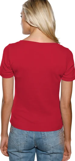 Shirt aus Rippenware
