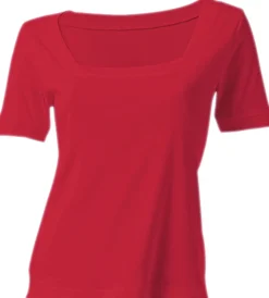 Shirt aus Rippenware