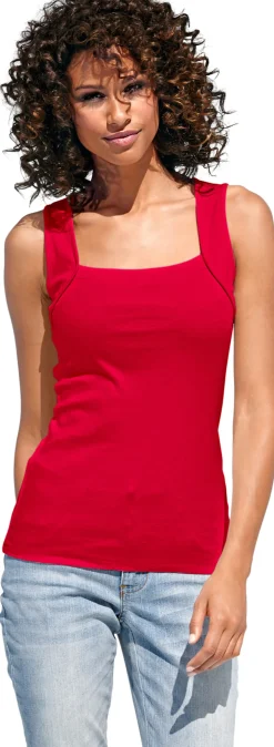 Shirttop mit Karree-Ausschnitt